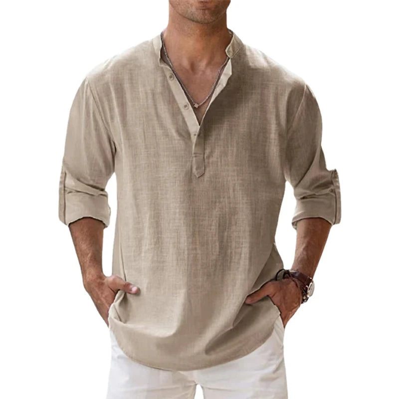 Capri Linen Shirt Old Money