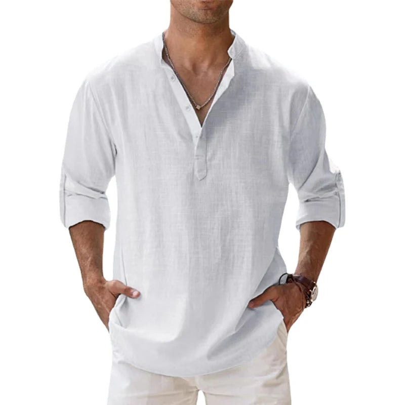 Capri Linen Shirt Old Money