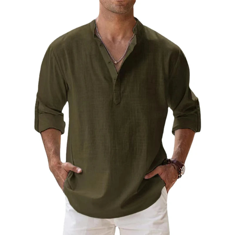 Capri Linen Shirt Old Money